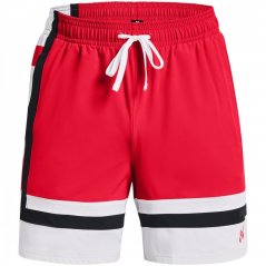Under Armour Baseline Woven Short II Mens Red/White