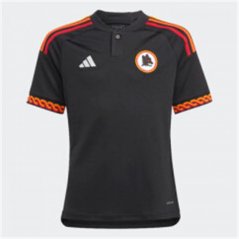 adidas Roma Third Shirt 2023 2024 Juniors Black
