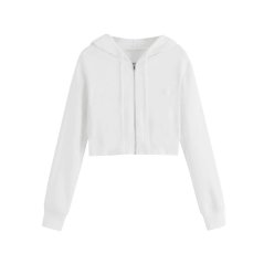 Miso Women's Cropped Hoodie White
