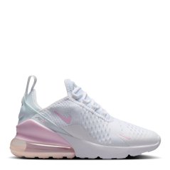 Nike Air Max 270 Big Kids' Shoes Wht/Pink/Grey