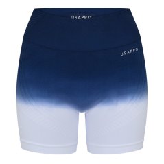USA Pro USAPro Seamless 5 Ombre Shorts Womens Navy/White