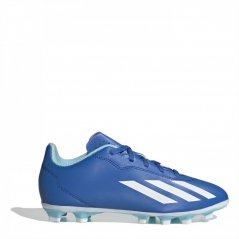 adidas X Crazyfast Club Junior Flexible Firm Ground Football Boots Blue/White