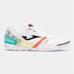 Joma Mundial Leather Indoor Football Trainers White/Blue