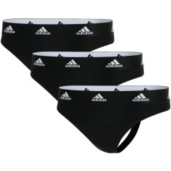 adidas 3-Pack Active Comfort Cotton Thong Black