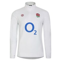 Umbro England Rugby Warm Up Layer Top 2023 2024 Juniors Brill Wh/Blue