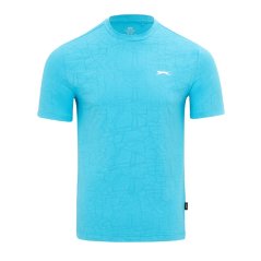 Slazenger Knit Ten Tee Mens Aquaris
