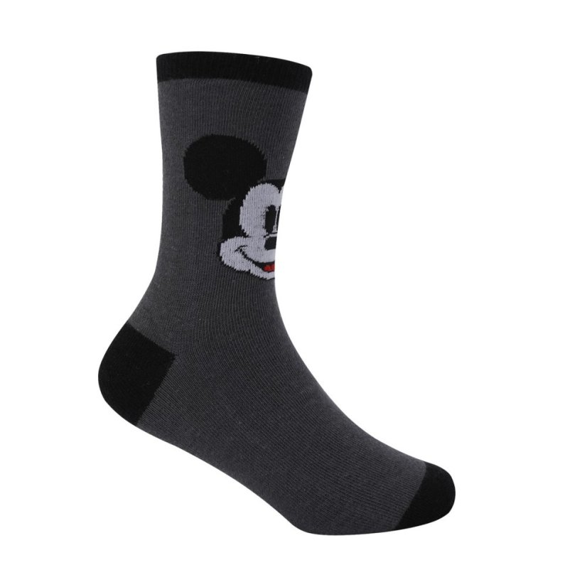 Character Crew Sock 5pk Junior Mickey Mouse