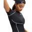 Under Armour Womens HeatGear® Elite Short Sleeve Performance Gym Top Ultimate Black