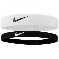 Nike Flex Headbands 2PK Black/White