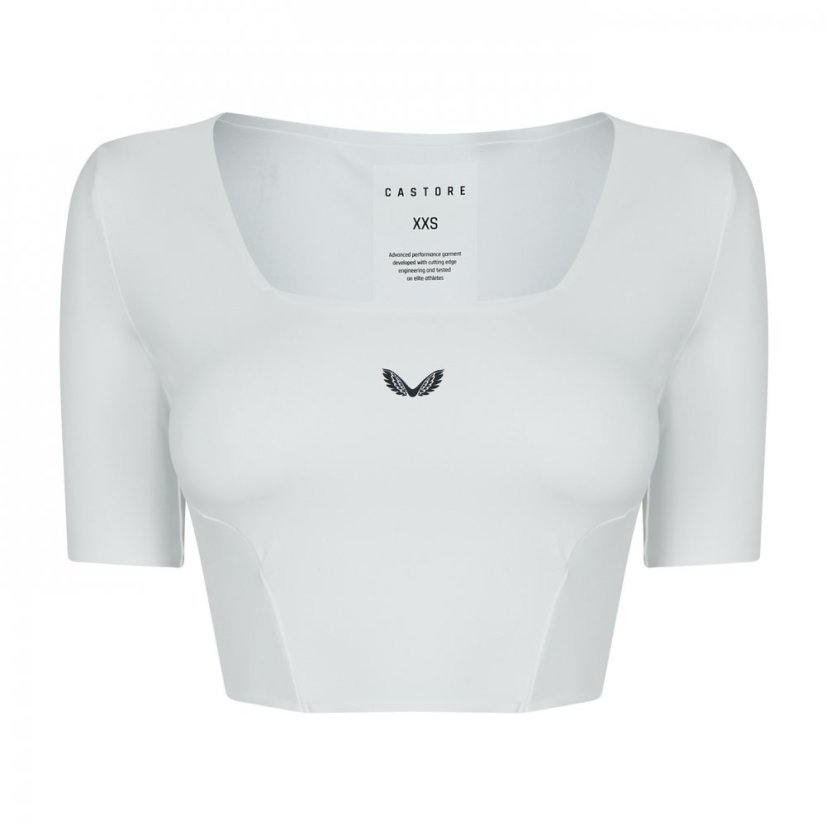 Castore Active Contour Crop Top Womens White