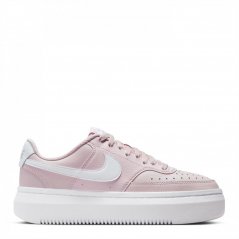 Nike Court Vision Alta Leather Womens Trainers Pink/White