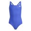 adidas Solid Small Logo Swimsuit Lucid Blue