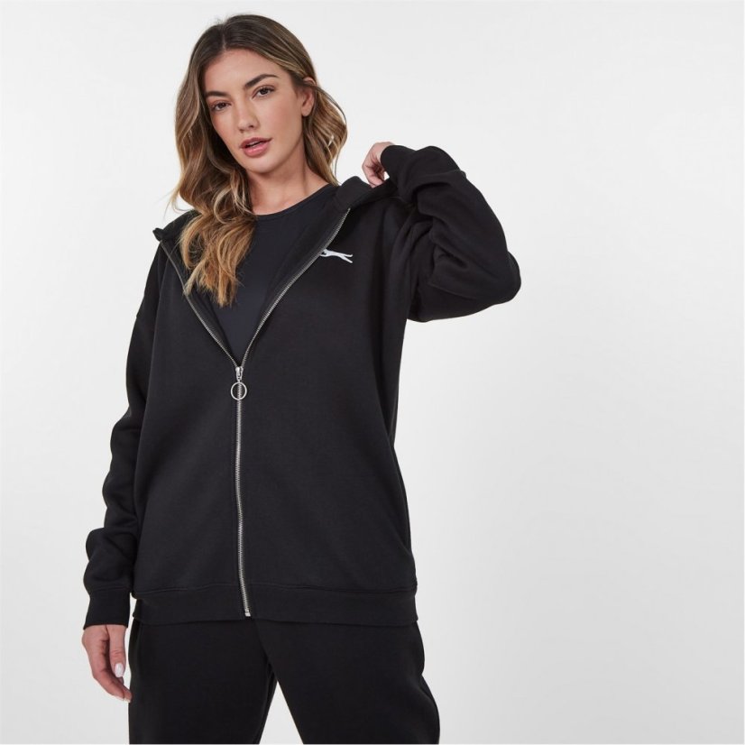 Slazenger Full Zip Hoodie Womens Black