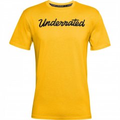 Under Armour Curry Embroidered pánske tričko Yellow