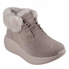 Skechers Max Cushioning Essential Snug Boots Girls Taupe