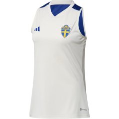 adidas Women's Sweden International Football Shirt Off White