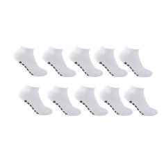 Donnay 10 Pack Trainer Socks Plus Size White