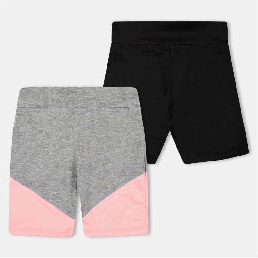 Reebok Kids' Black Fleece Jogger Shorts Silver