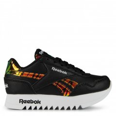 Reebok Royal Classic Jogger 3 Platform Shoes Low-Top Trainers Girls Black/White