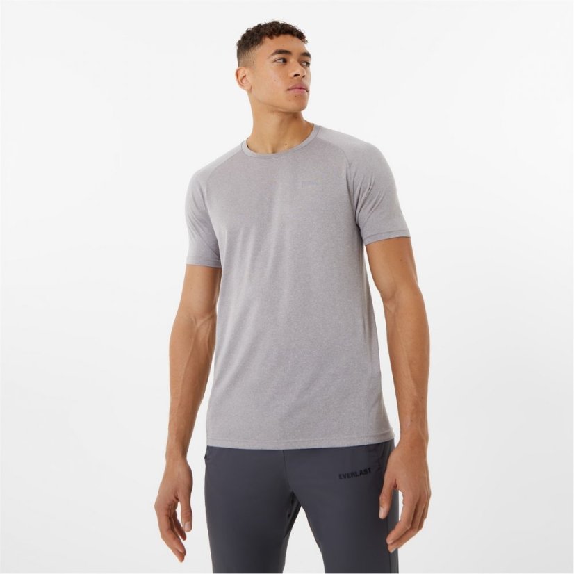 Everlast Essential Poly pánské tričko Light Grey Marl