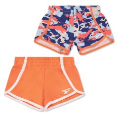 Reebok Kids' Camo Jersey Jogger Shorts Neon Melon