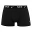 Nike 3 Pack Dri-FIT Essential Microfiber Trunks Mens Blk/Gry/Blu 9J1
