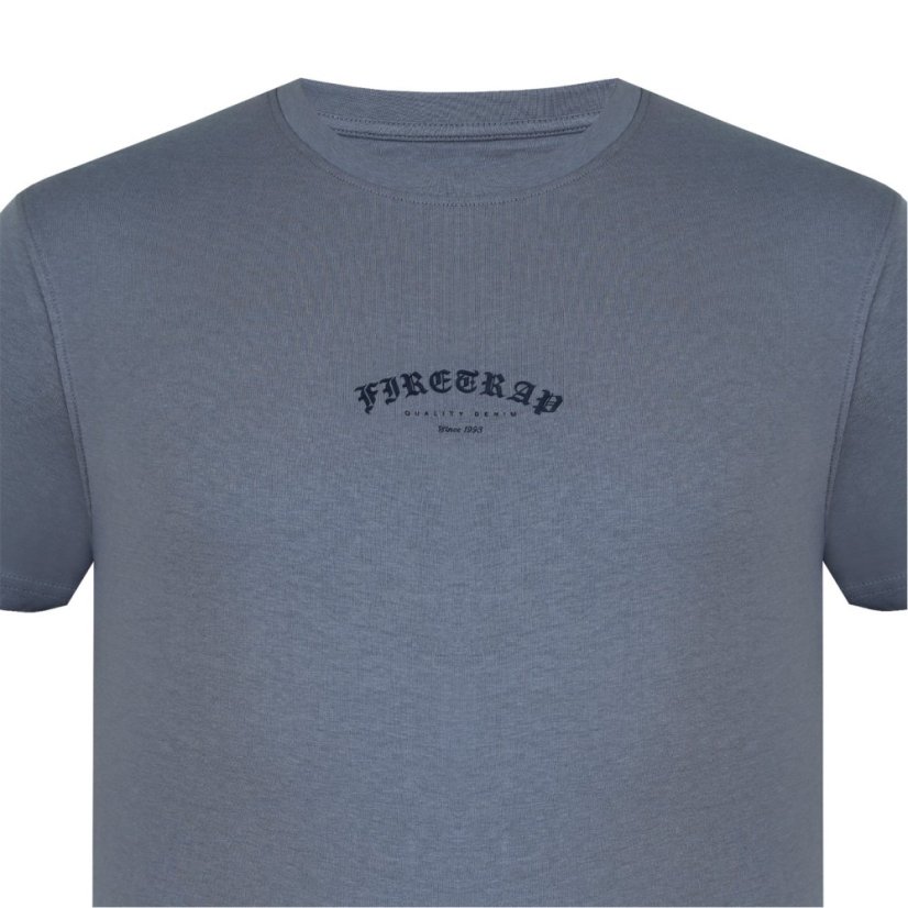 Firetrap Trek T Shirt Mens Dark Grey