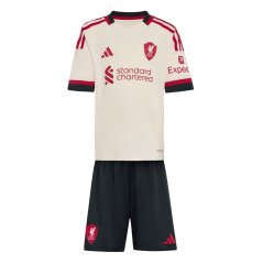 adidas Liverpool Away Minikit 2025 2026 Infants White