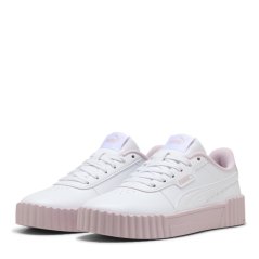 Puma Carina 3.0 Trainers Juniors White/Rose
