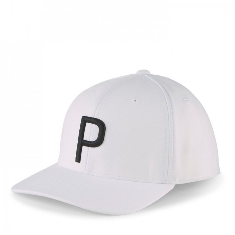Puma Logo Cap White-Black