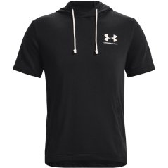 Under Armour Men's Rival Sleeveless Hoodie Black
