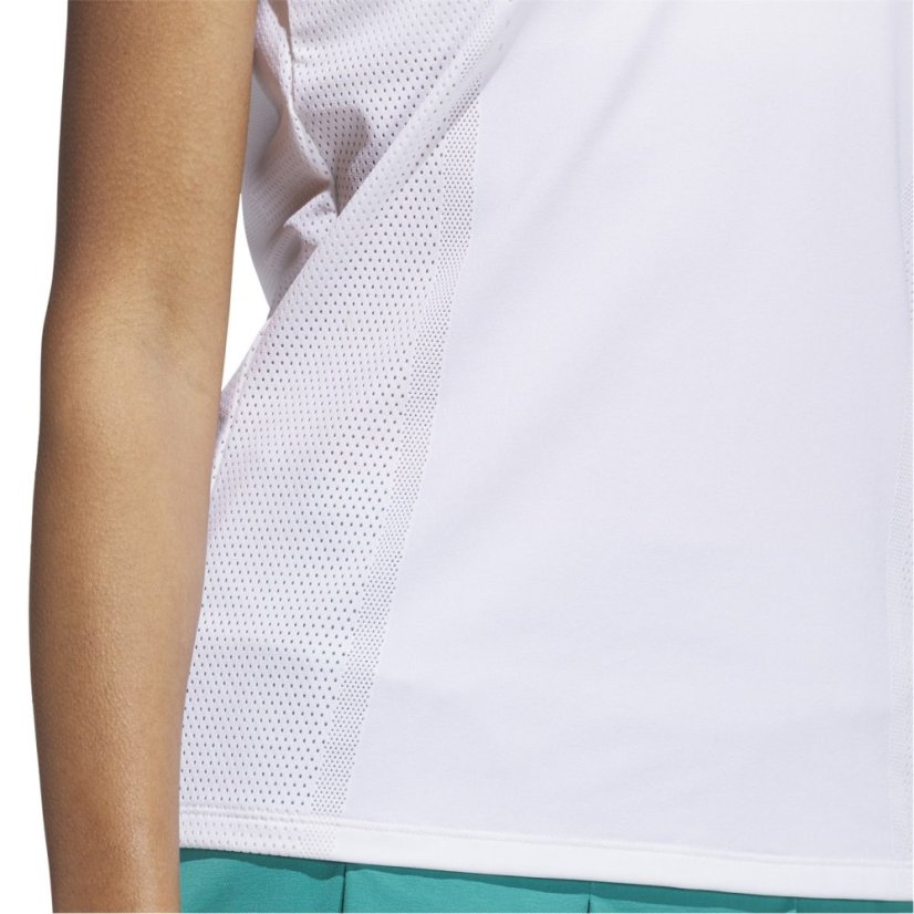 adidas Women's W Ultt Short Sleeve Performance Polo Shirt White