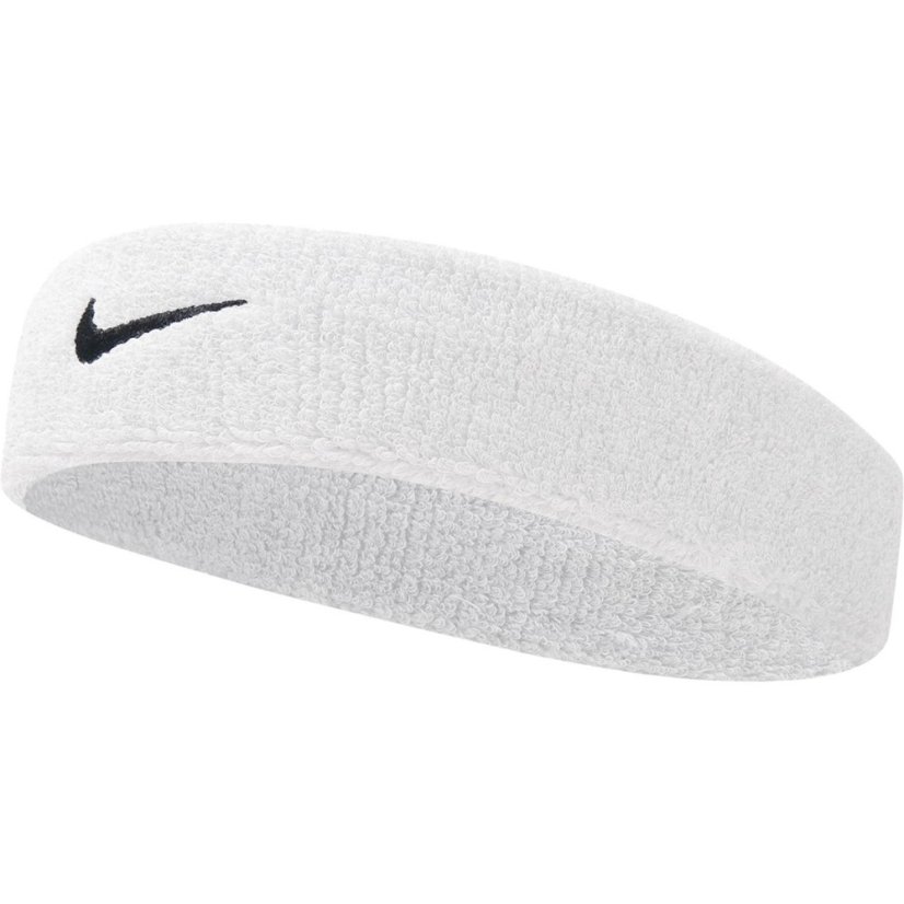 Nike Men's Swoosh Headband White/Black Nike Men's Swoosh Headband White/Black
