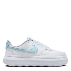 Nike Court Vision Alta Women'S Shoes Low-Top Trainers Womens White/Blue