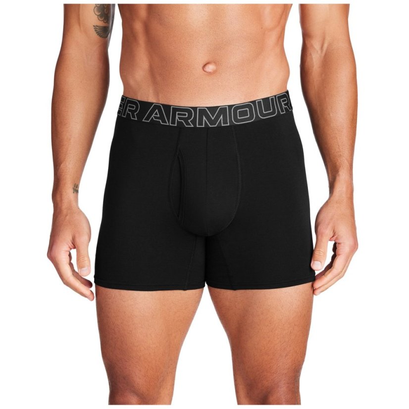 Under Armour Performance Cotton 6In 3Pk Black