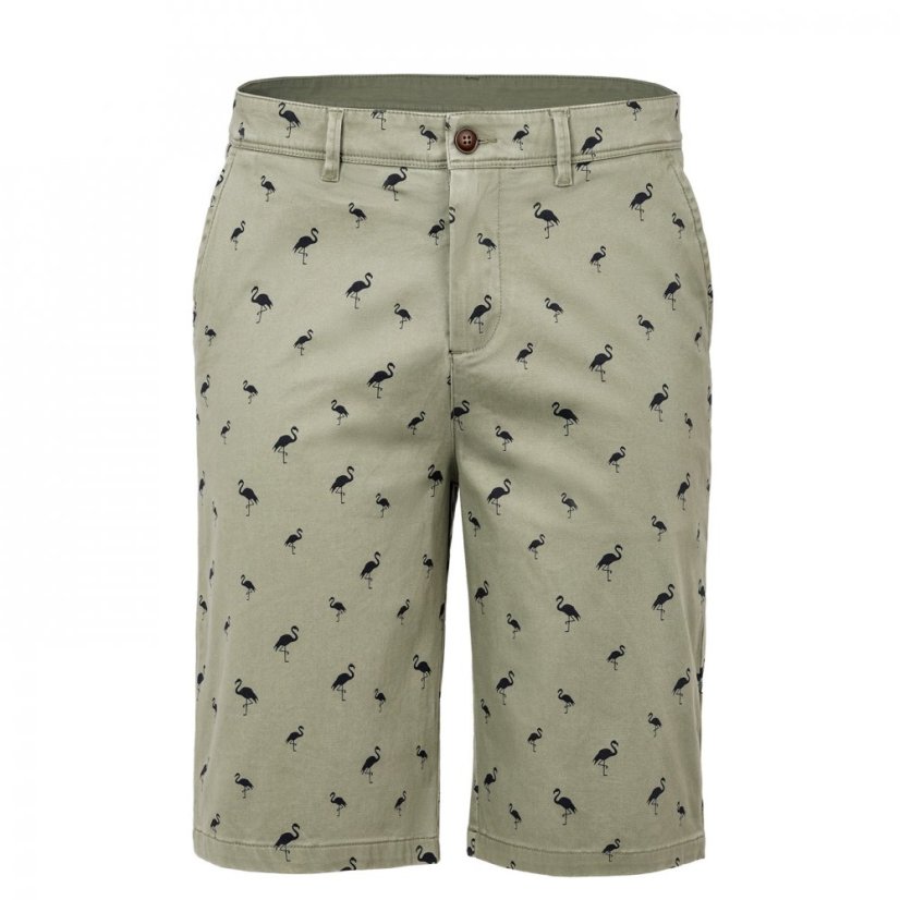 Fabric Chino Short Mens Green