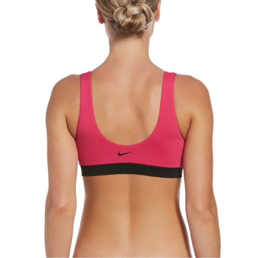 Nike Multi Logo Bikini Top Womens Pink Prime