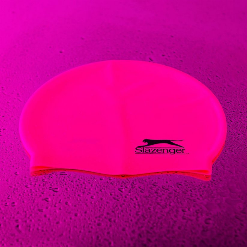 Slazenger Adults Silicone Swim Cap Pink