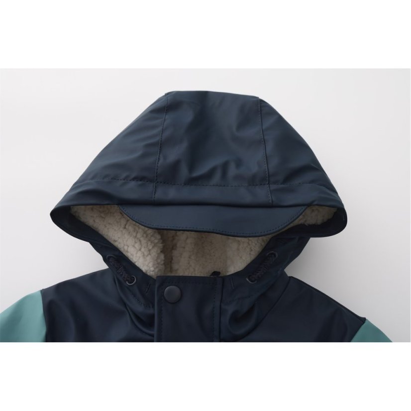 Gelert Unisex Kids' PU Water Resistant Wind Resistant Long Sleeve Raincoat Block