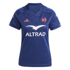 adidas France Rugby Home Shirt 2024 Womens Dark Blue