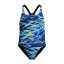 Speedo Kids' HB Print Medium One Piece Swimsuit Peacoat