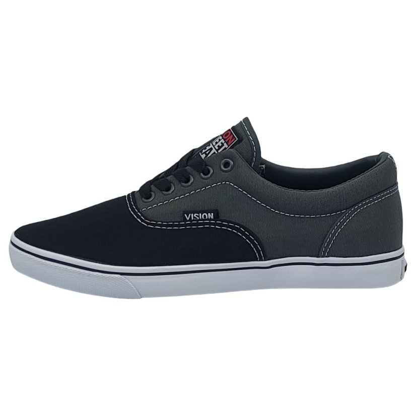Vision Sciera Canvas Shoes Mens Black/Charcoal