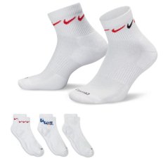 Nike Everyday Plus Cushioned Training Ankle Socks (3 Pairs) White