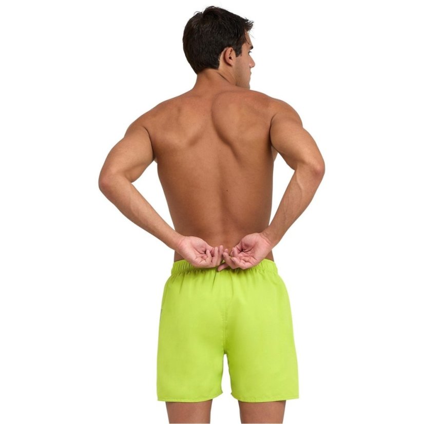 Arena Mens Fundamentals Logo R Beach Boxer Soft Green