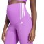 adidas Optime Essentials Full-Length Leggings (Maternity) Womens Purple Burst