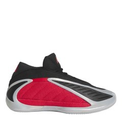 adidas Mens Anthony Edwards 2 Basketball Trainers Silver/Red