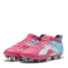Puma Childrens PUMA Ultra 5 Match Firm Ground Football Boots Blue/White