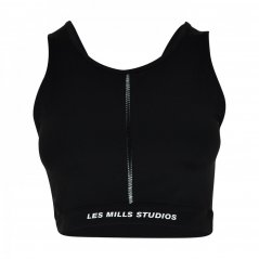Reebok Les Mills¿ Lux Perform Crop Long-Sleeve Top Womens Bralette Black