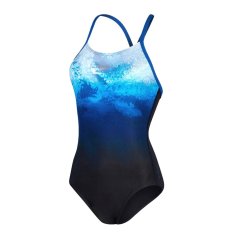 Speedo Women's One Piece Swimsuit Black/Blue
