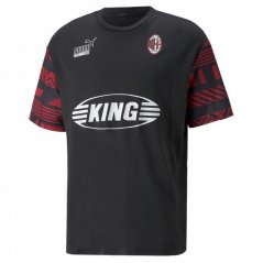 Puma AC Milan Football Heritage Jersey Unisex Adults Black/Red